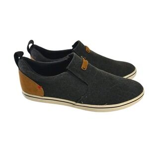 Xtratuf Mens Canvas Deck Shoes Size 14 Sharkbyte Black Slip On Casual